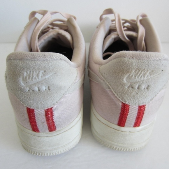 Nike Air Force One shoes’07 Women's 10.5 Low LX 'Stitched Canvas-siltstone Red - Picture 7 of 15